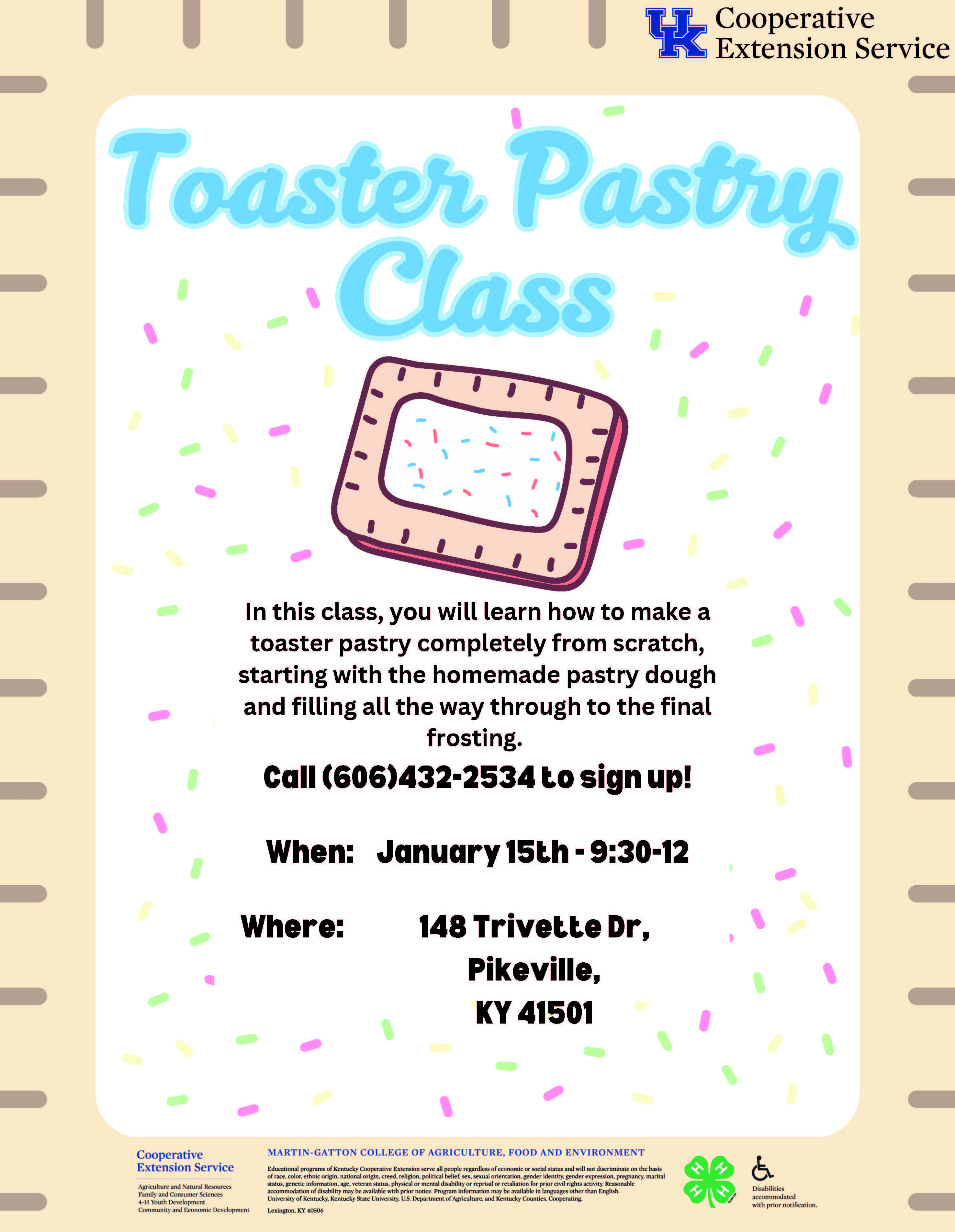 Toaster Pastry Flyer